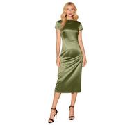 Sommerkleid Damen Kurzarm Rundhals Bleistiftkleid Lang Elegant Abendkleid Classic Vintage Cocktailkleid Luftig Freizeitkleid Figurbetont Maxikleid High Waist Slim Fit Partykleid