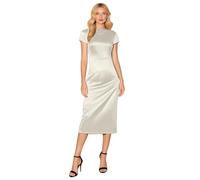 Sommerkleid Damen Kurzarm Rundhals Bleistiftkleid Lang Elegant Abendkleid Classic Vintage Cocktailkleid Luftig Freizeitkleid Figurbetont Maxikleid High Waist Slim Fit Partykleid