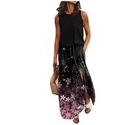 Sommerkleid Damen Lang Mit Schlitz Kleid Mit Taschen Ärmellos Maxikleid Sommer Elegant A Linie Kleider Maxi Schicke Sommerkleider Frauen Leicht Und Luftig Tailliert Freizeitkleider Rundhals