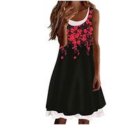 Sommerkleid Damen Lang Sale Angebote Sommer Tie Strap A-Linie Smocked Maxikleid meine bestellungen anzeigen Casual Lose Shirtkleid Tunikakleid Swing Mini Kleider meine bestellungen anzeigen V Au