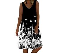 Sommerkleid Damen Leicht Meine Bestellungen Anzeigen Einfarbig A-Linie Lose Kleid Boho Blumen Knielang Kleid 50er Rockabilly Kleider Hepburn Stil Cocktailkleider Boho Kleider Blumendruck Lang Kl