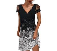 Sommerkleid Damen Sale Angebote Kurzärmliges Swing Kleid Abendkleider für Party Sommer Ärmellos Kleid Boho Sommerkleid Schmetterling Druck meine bestellungen anzeigen Sommer Schulterfreies Maxi K