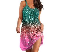 Sommerkleid Damen Strandkleid Knielang Kleid,Summer Boho Kleid Spitze,Abendkleid Weinrot,Bunte Ausgefallene Kleidung,Damen Sommerkleider Lang,Maxi Tunika Kleid,Kleider Outlet