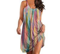 Sommerkleid Damen Strandkleid Knielang Kleid,Summer Langes Kleid Mit Ärmel,Damen Kleider Elegant Knielang,Midi Kleider A Linie,Kleid Aus Musselin,Knöchellanges Kleid,A Linie Midi Kleid