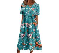 Sommerkleid Damen,Wickelkleid Weiß,Rot Weiß Gestreiftes Kleid,Sommerlich Schicke Kleider,Tunika Kleid Damen Sommer,Rotes Sommerkleid,Gepunktetes Kleid,Schöne Kleider Damen