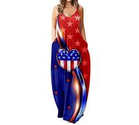 Sommerkleid Drucken Sommer Strand Korsett Kleid,Strandkleid Damen Große Größen Festlich Kleider Hochzeitsgast Maxikleid Abendkleider Off Shoulder Spaghettiträger Lange Kleider Abendkleider M