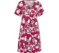 Sommerkleid ecru-malve-bedruckt 40/42 Baumwolle