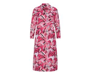 Sommerkleid GOLDNER "Druckkleid mit floralem Muster", Damen, Gr. 48, N-Gr, pink (pink, gemustert), Obermaterial: 100% Viskose CV., figurumspielend, Kleider Sommerkleid, Taschen in der Seiennaht (98792