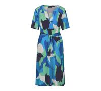 Jerseykleid mit Bindeband und Taschen blau 46
