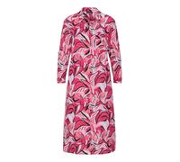 Sommerkleid GOLDNER "Kurzgröße Druckkleid mit floralem Muster", Damen, Gr. 22, K-Gr, pink (pink, gemustert), Obermaterial: 100% Viskose CV., figurumspielend, Kleider Sommerkleid, Taschen in der Seienn
