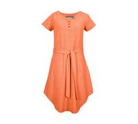 Sommerkleid "GS 30 WMN DRSS", Damen, Gr. 40, Normalgrößen, apricot, Obermaterial: 65% Polyester, 30% Baumwolle, 5% Elasthan, G.I.G.A. DX BY KILLTEC, Kleider Sommerkleid, Weiches Kleid mit Bindegürtel 