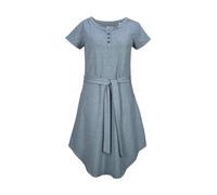 Sommerkleid "GS 30 WMN DRSS", Damen, Gr. 46, Normalgrößen, dunkelblau, Obermaterial: 65% Polyester, 30% Baumwolle, 5% Elasthan, G.I.G.A. DX BY KILLTEC, Kleider Sommerkleid, Weiches Kleid mit Bindegürt