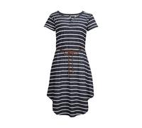 Sommerkleid "GS 31 WMN DRSS", Damen, Gr. 44, Normalgrößen, dunkelblau, Obermaterial: 100% Baumwolle, G.I.G.A. DX BY KILLTEC, Kleider Sommerkleid, Gestreiftes Baumwollkleid mit Bindegürtel und Zierknöp