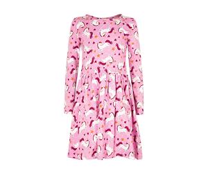 Sommerkleid HAPPY GIRLS "dress", Mädchen, Gr. 134, EURO-Größen, orchid, Stoff, 100% Baumwolle, normal, Kleider Sommerkleid (41400327-134) orchid
