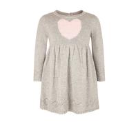 Sommerkleid HAPPY GIRLS "dress", Mädchen, Gr. 62, EURO-Größen, grau melange, Stoff, 100% Baumwolle, normal, Kleider Sommerkleid (57257110-62) grau melange