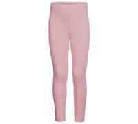 Leggings HAPPY GIRLS, Mädchen, Gr. 146, N-Gr, rosa (dusty rose), Strick, Obermaterial: 60% Polyester, 35% Baumwolle, 5% Elasthan, unifarben, eng knöchellang, Hosen Leggings, wärmend und elastisch (430