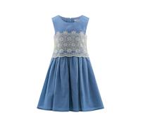 Sommerkleid HAPPY GIRLS "Mädchenkleid", Mädchen, Gr. 116, EURO-Größen, dove blau, Stoff, 100% Baumwolle, normal, Kleider Sommerkleid (41985851-116) dove blau