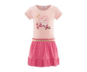 Sommerkleid HAPPY GIRLS "Mädchenkleid", Mädchen, Gr. 128, EURO-Größen, powder pink, Stoff, 100% Baumwolle, normal, Kleider Sommerkleid (16268331-128) powder pink