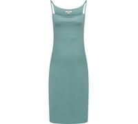 Sommerkleid RAGWEAR "Saturia", Damen, Gr. XXL (44), Normalgrößen, blau (aquablau), Material: 48% Viskose, 47% Polyester, 5% Elasthan, figurumspielend knieumspielend, Wasserfallausschnitt, Ärmel ohne Ä