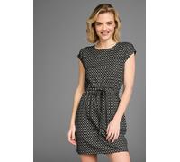 Sommerkleid LAURA SCOTT, Damen, Gr. 48, N-Gr, schwarz, grau, grafik, Single Jersey, Obermaterial: 95% Viskose, 5% Elasthan, gemustert, figurumspielend mini, Rundhals, angeschnitten, Kleider Sommerklei