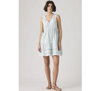 Sommerkleid LEVI'S "LULU SL MINI DRESS", Damen, Gr. XS (34), N-Gr, watch me, Web, Obermaterial: 100% Baumwolle, unifarben, normal kniefrei, V-Ausschnitt, Kleider Sommerkleid, mit Häkel-Details und Ärm