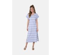 Sommerkleid LIEBLINGSSTÜCK "DolceL", Damen, Gr. M, Normalgrößen, 410, pearlblau, 95% Baumwolle, 5% Elasthan, Kleider Sommerkleid, mit Baumwoll-Anteil (71363763-M) 410, pearlblau