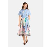 Sommerkleid LIEBLINGSSTÜCK "EstelleL", Damen, Gr. 38, EURO-Größen, 424p3, blau bell, 50% Baumwolle, 50% Lyocell, Kleider Sommerkleid, 50% Baumwolle, 50% Lyocell (95994466-38) 424p3, blau bell