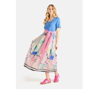 Sommerkleid LIEBLINGSSTÜCK "RabieL", Damen, Gr. 42, EURO-Größen, 424p3, blau bell, 100% Baumwolle, Kleider Sommerkleid, aus 100% Baumwolle (33587207-42) 424p3, blau bell