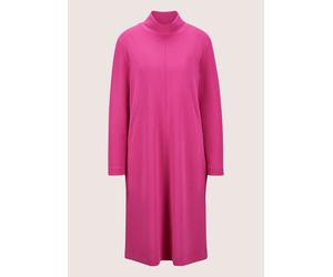 Sommerkleid MADELEINE "Jerseykleid Jersey-Kleid mit Stehkragen, Midilänge", Damen, Gr. 38, N-Gr, pink (magenta), Obermaterial: 50% Modal CMD. 45% Polyester PES. 5% Elasthan EL., Modern, normal, Kleide