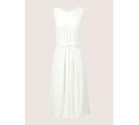 Sommerkleid MADELEINE "Jerseykleid Midikleid mit eleganter Drapierung", Damen, Gr. 38, N-Gr, weiß (wollweiß), Obermaterial: 94% Polyester PES. 6% Elasthan EL., Modern, figurbetont, Kleider Sommerkleid