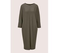 Sommerkleid MADELEINE "Kleid Elegantes Kleid mit Fledermausärmeln", Damen, Gr. 40, N-Gr, grün (khaki), Obermaterial: 75% Polyester PES. 20% Viskose CV. 5% Elasthan EL., Modern, Kleider Sommerkleid, Je