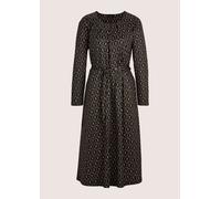 Sommerkleid MADELEINE "Kleid Elegantes Kleid mit grafischem Muster", Damen, Gr. 36, N-Gr, schwarz (schwarz, tabakbraun), Obermaterial: 95% Polyester PES. 5% Elasthan EL., Kleider Sommerkleid (64927427