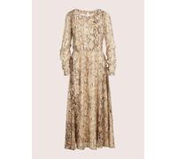 Sommerkleid MADELEINE "Maxikleid Elegantes Kleid mit Animal-Print", Damen, Gr. 40, N-Gr, beige (caramel, taupe), Obermaterial: 100% Polyester PES., Kleider Sommerkleid (81615968-40) caramel, taupe