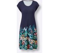 Sommerkleid marine-orange-bedruckt 36/38