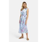 Sommerkleid MILANO ITALY, Damen, Gr. 40, Normalgrößen, light blau print, Web, Material: 100% Baumwolle, regular fit Midi, V-Ausschnitt, normaler Saum, Kleider Sommerkleid, aus Baumwolle (60148538-40)