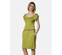 Sommerkleid RAGWEAR "Tagg", Damen, Gr. S (36), Normalgrößen, pistazie, Material: 95% Viskose, 5% Elasthan, figurumspielend ca. Mitte Oberschenkel, tiefer Rundhals, Ärmel ohne Ärmelschlitz, Kleider Som