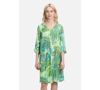 Betty Barclay Damen Sommerkleid mit V-Ausschnitt 38, Green/Blue