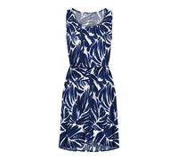 Sommerkleid ONLY "ONLNOVA LIFE S/L SARA DRESS", Damen, Gr. S, N-Gr, night sky aop:719 monstera, Web, Obermaterial: 100% Viskose, bedruckt, tailliert kurz, Rundhals, Kleider Sommerkleid, Viskose, regul