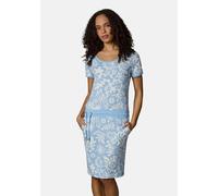 Sommerkleid RAGWEAR "Baomi Summer YOUMODO", Damen, Gr. S (36), Normalgrößen, hellblau, Material: 100% Baumwolle, tailliert ca. Mitte Oberschenkel, Rundhals, Ärmel ohne Ärmelschlitz Bündchen, Kleider S