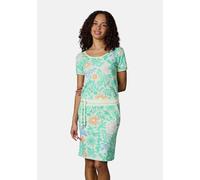 Sommerkleid RAGWEAR "Baomi Summer YOUMODO", Damen, Gr. S (36), Normalgrößen, mint, Material: 100% Baumwolle, tailliert ca. Mitte Oberschenkel, Rundhals, Ärmel ohne Ärmelschlitz Bündchen, Kleider Somme
