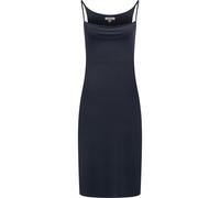 Sommerkleid RAGWEAR "Saturia", Damen, Gr. L (40), Normalgrößen, blau (navy), Material: 48% Viskose, 47% Polyester, 5% Elasthan, figurumspielend knieumspielend, Wasserfallausschnitt, Ärmel ohne Ärmelsc
