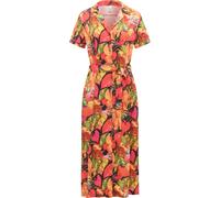 Sommerkleid RAGWEAR "Sawira Long Print", Damen, Gr. XL (42), Normalgrößen, bunt, Material: 100% Viskose, tailliert wadenlang, V-Ausschnitt, Ärmel ohne Ärmelschlitz normaler Saum, Kleider Sommerkleid,