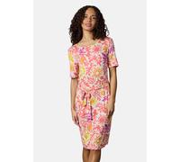 Sommerkleid RAGWEAR "Taggiana Print YOUMODO", Damen, Gr. XS (34), Normalgrößen, pink, Material: 95% Viskose, 5% Elasthan, tailliert knielang, Rundhals, Ärmel ohne Ärmelschlitz, Kleider Sommerkleid, Da