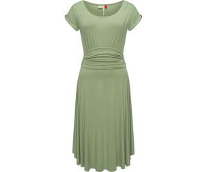 Sommerkleid RAGWEAR "Yvone Solid", Damen, Gr. XL (42), Normalgrößen, grün, Material: 95% Viskose, 5% Elasthan, figurbetont knieumspielend, Rundhals, Ärmel ohne Ärmelschlitz, Kleider Sommerkleid, leich