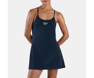 Sommerkleid REEBOK "ID STRAPPY DRESS", Damen, Gr. XL, N-Gr, vector navy, Obermaterial: 95% Baumwolle, 5% Elasthan, Kleider Sommerkleid, aus Baumwolle und Elasthan, in mehreren Größen von XS bis XXL (2