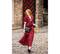 Sommerkleid Rot/Natur "Denise"