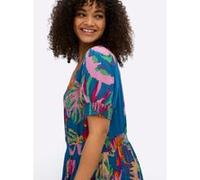 Sommerkleid royalblau-erdbeere-gemustert 54