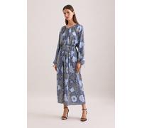 Sommerkleid SEIDENSTICKER, Damen, Gr. 5XL (50), Normalgrößen, blau, 100% Viskose, bedruckt, regular fit, Rundhals, Kleider Sommerkleid, 1/1 Rundhals Druck (90570426-50) blau