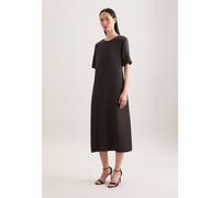 Sommerkleid SEIDENSTICKER, Damen, Gr. L (40), Normalgrößen, braun, 70% Viskose, 30% Leinen, unifarben, regular fit, Rundhals, Kleider Sommerkleid, 1/2 Rundhals Uni (34564626-40) braun