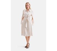 Sommerkleid SEIDENSTICKER, Damen, Gr. M (38), Normalgrößen, off, weiß, 100% Viskose, regular fit, Kleider Sommerkleid, 1/1 Kragen (20666148-38) off, weiß